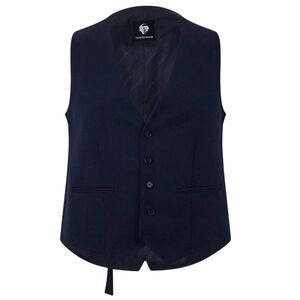 Twisted Tailor Mens Slim Vest / Navy